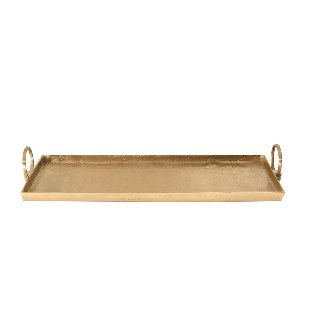 ANGOLO TRAY ALUMINIUM GOLD 50x19xH3cm IN