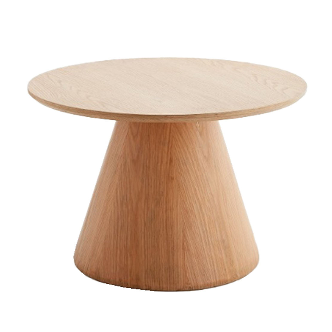LOTUS COFFEE TABLE VENEER ΟΑΚ NATURAL 60x60xH40cm PRC