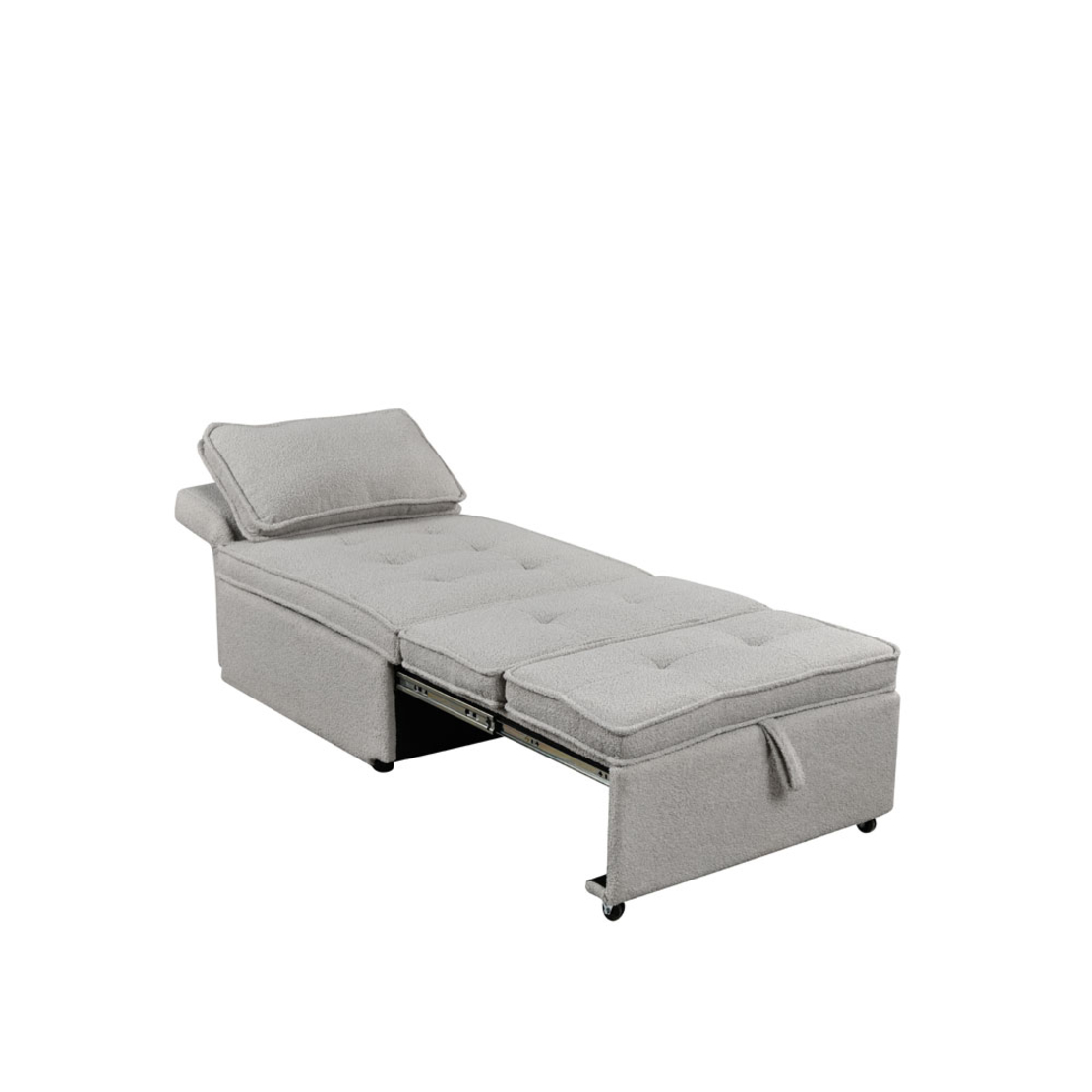 SLEEP ARMCHAIR BED FABRIC GREY FABRIC E1