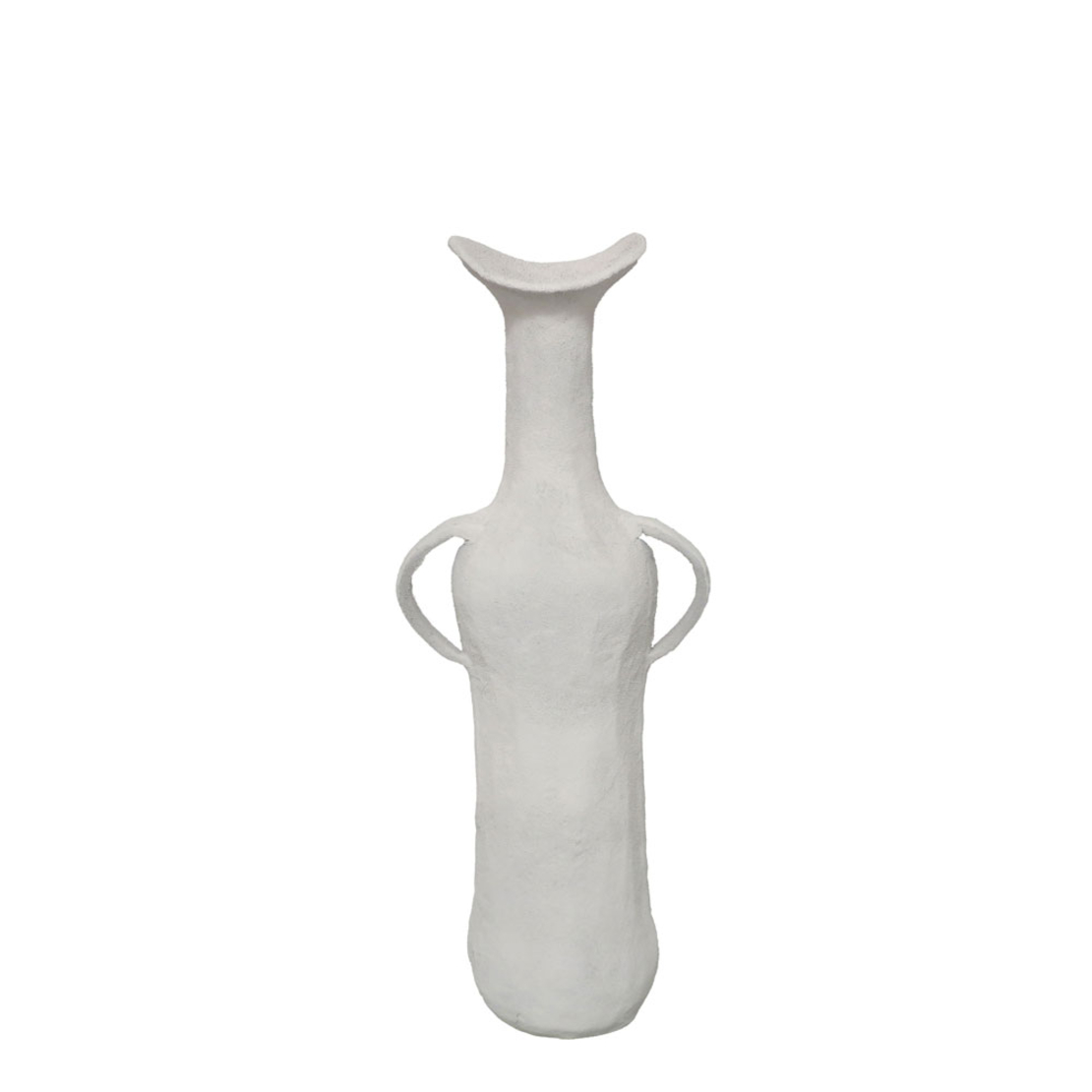 NATHEN VASE 17x11x50 ALUMINIUM WHITE