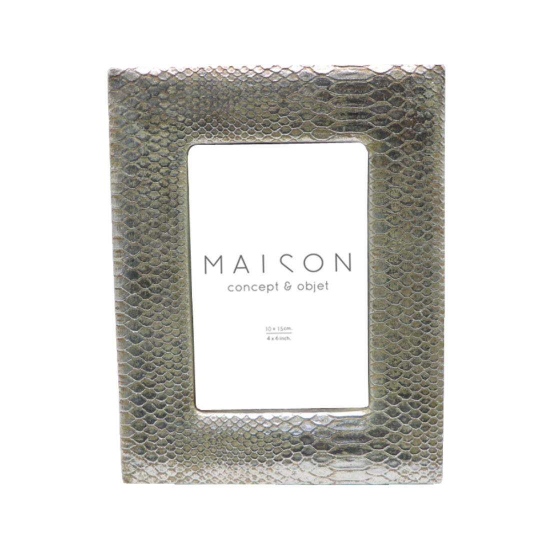 TRIM PHOTO FRAME POLYRESIN GLASS SILVER 16,5x2,3xH