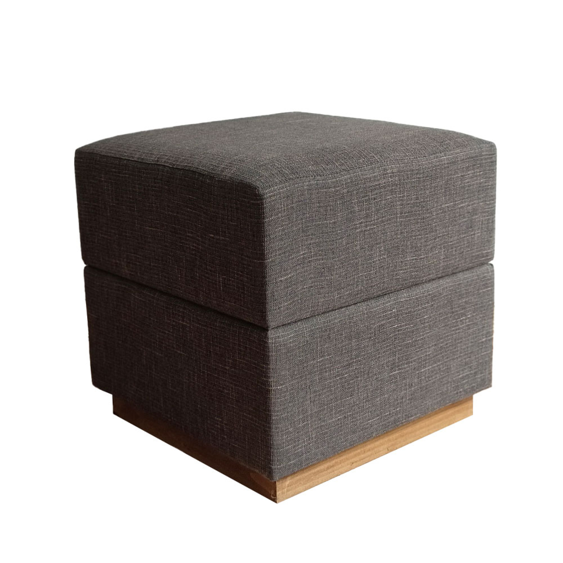 BLOCK STOOL FABRIC MUD WOOD E1 PRC