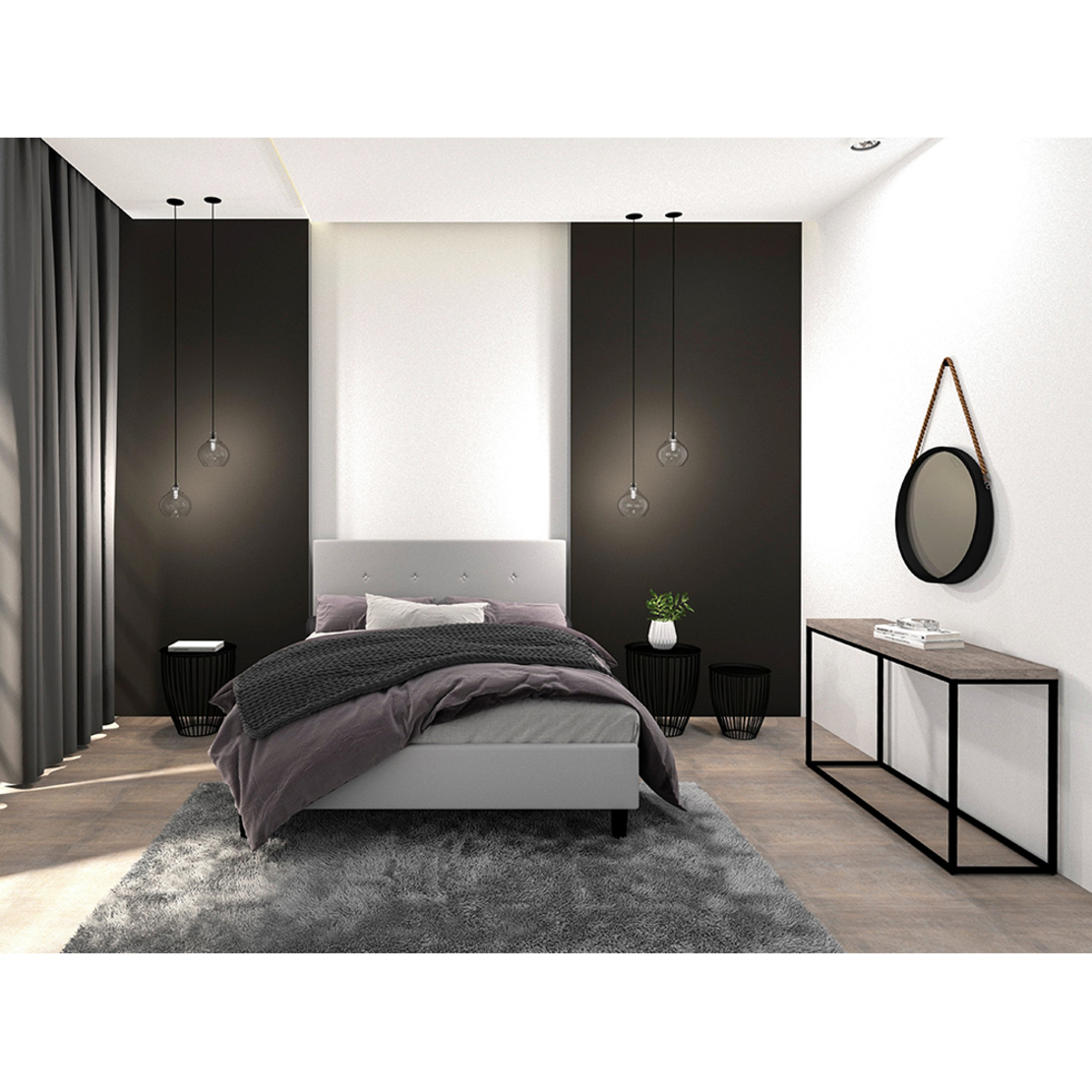 ALE CONSOLE HONEYCOMB SONOMA BLACK 120x39xH77cm E1 PRC