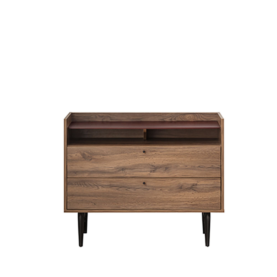MARSALA COMMODE 2DRAWERS MELAMINE WALNUT E1 TR