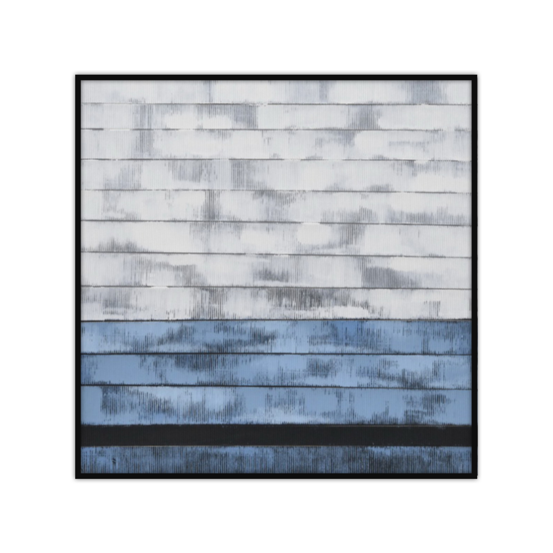 MURUS BLUE PAINTING CANVAS WOOD 82x82xH4,5cm PRC