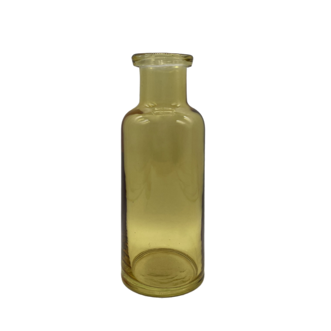 JARDIN BOTTLE GLASS YELLOW D8,8xH26cm PRC