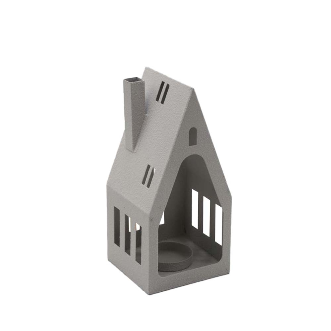 CASA CHRISTMAS DECORATION FOR CANDLE 9.5x9x20.5 METAL WHITE