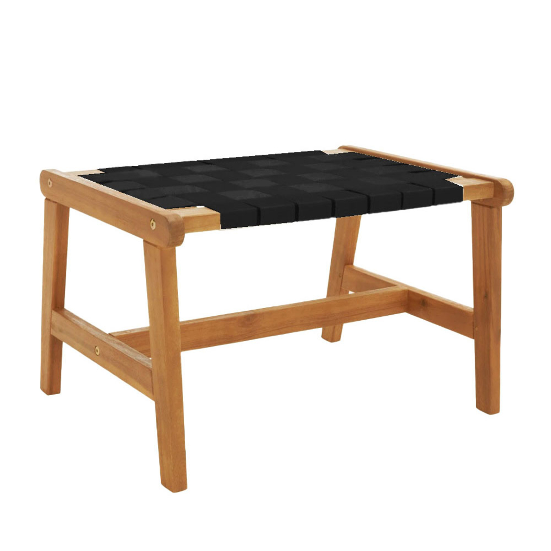 HASTAG STOOL NAYLON STRIPES BLACK NATURAL 57x41xH36cm VN