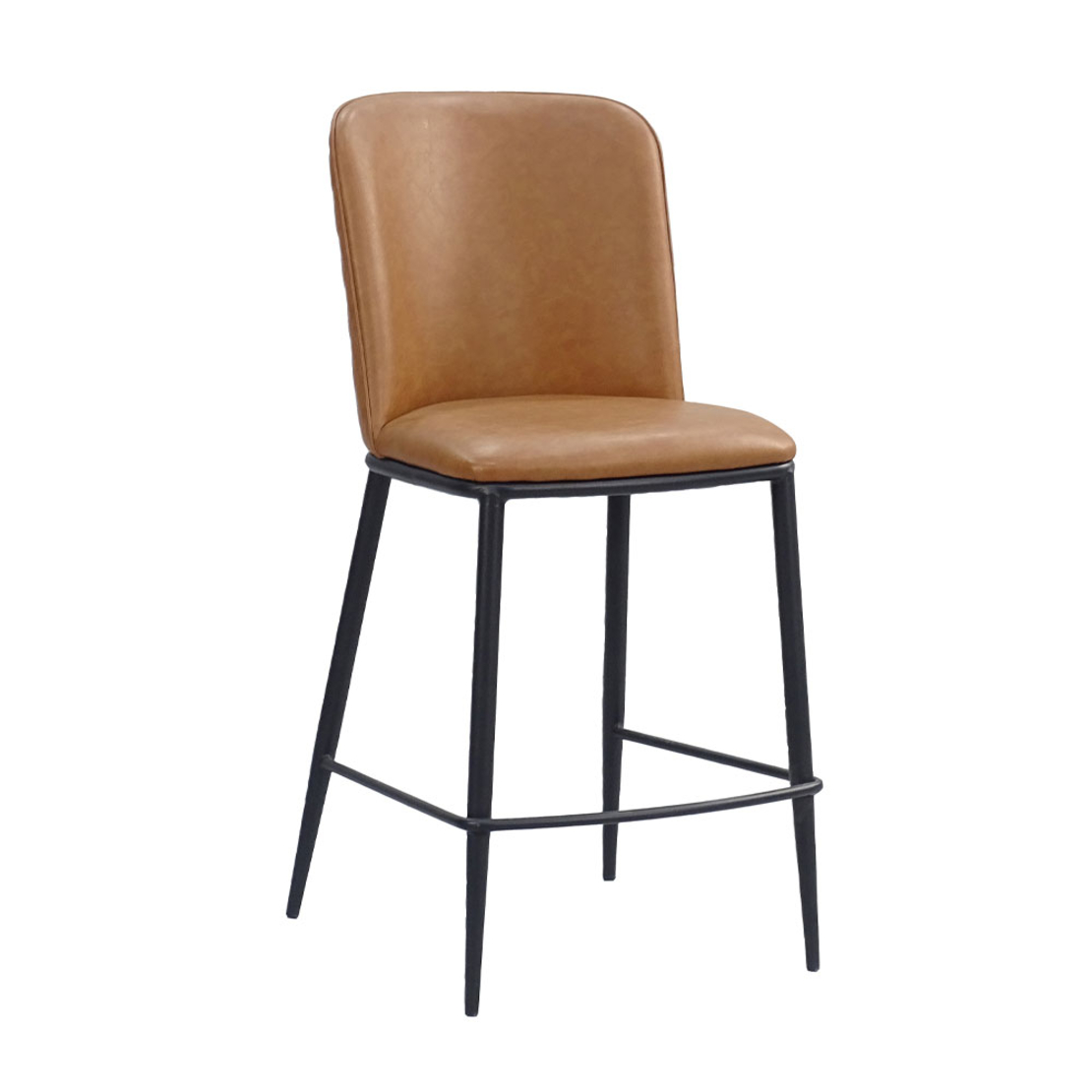 COUTURE STOOL BAR FABRIC CAMEL METAL BLACK PRC