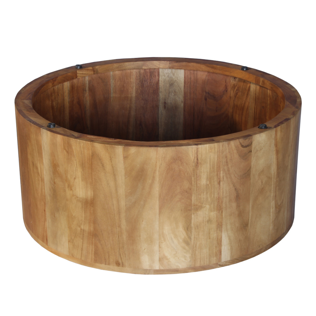 TULUM COFFEE TABLE WOOD ACACIA WALNUT 80x80xH35cm IN