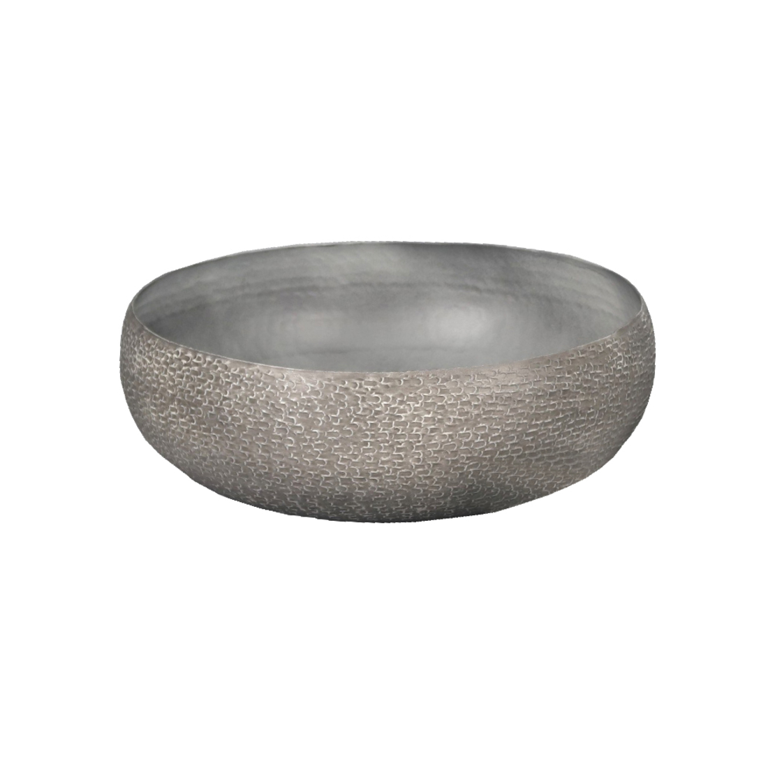 ANDROS BOWL ALUMINIUM WHITE WASHED D34xH11cm IN