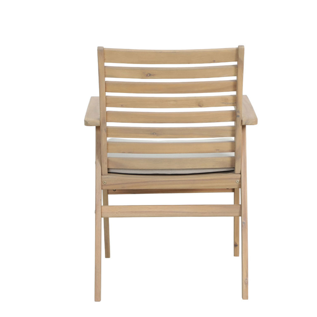 ETOILE CHAIR CUSHION WOOD ACACIA NATURAL WHITE 61x59x86.5 VN