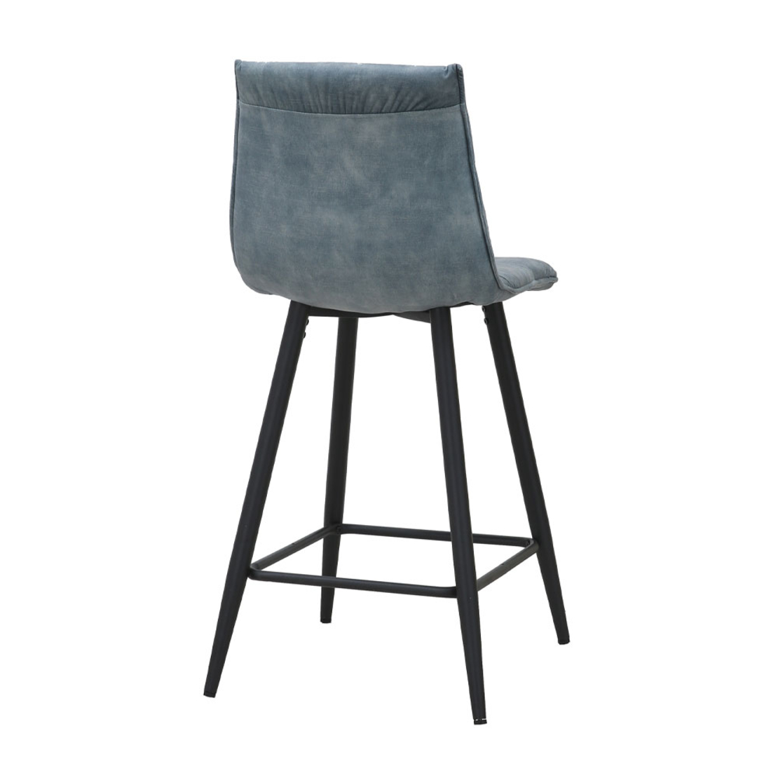 LINEA STOOL BAR FABRIC WATER GREEN METAL BLACK E1 PRC