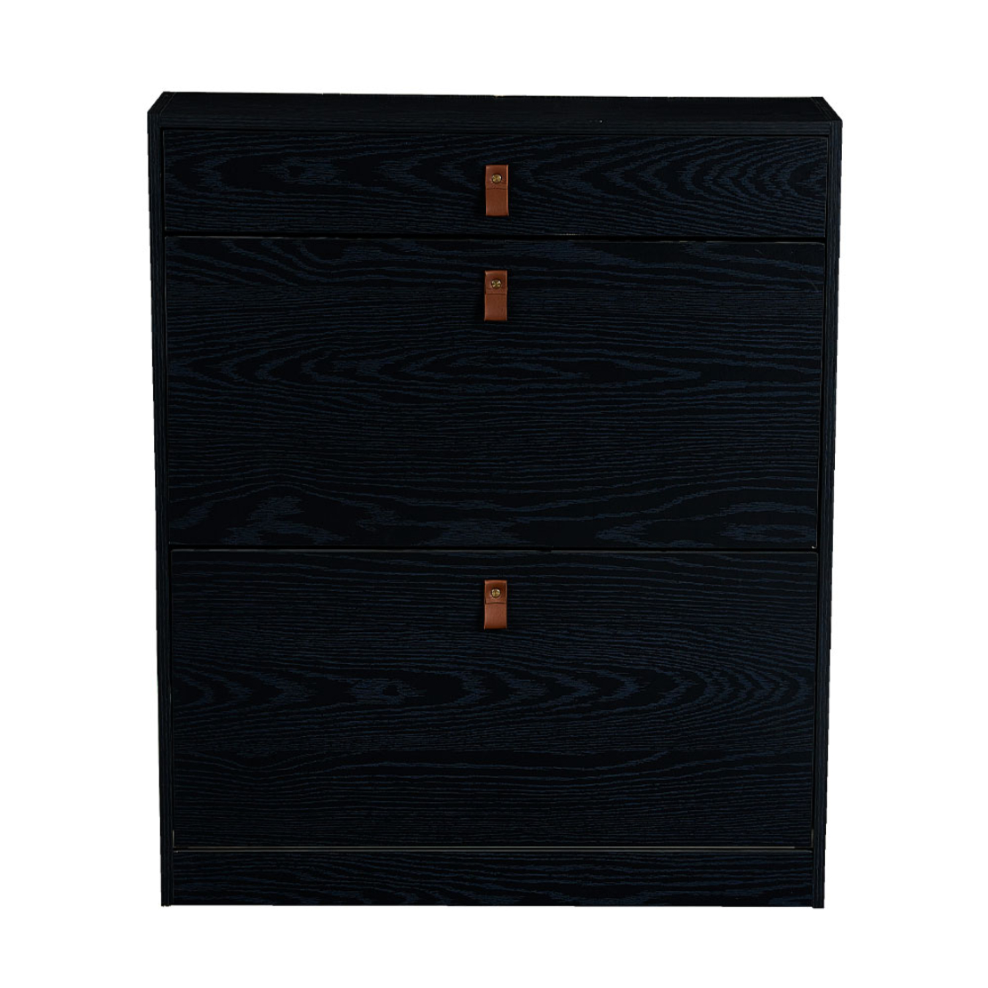 PORTOBELLO SHOERACK 2DOORS 1DRAWER CHIPBOARD WITH MELAMINE CARTA BLACK OAK E1 PRC