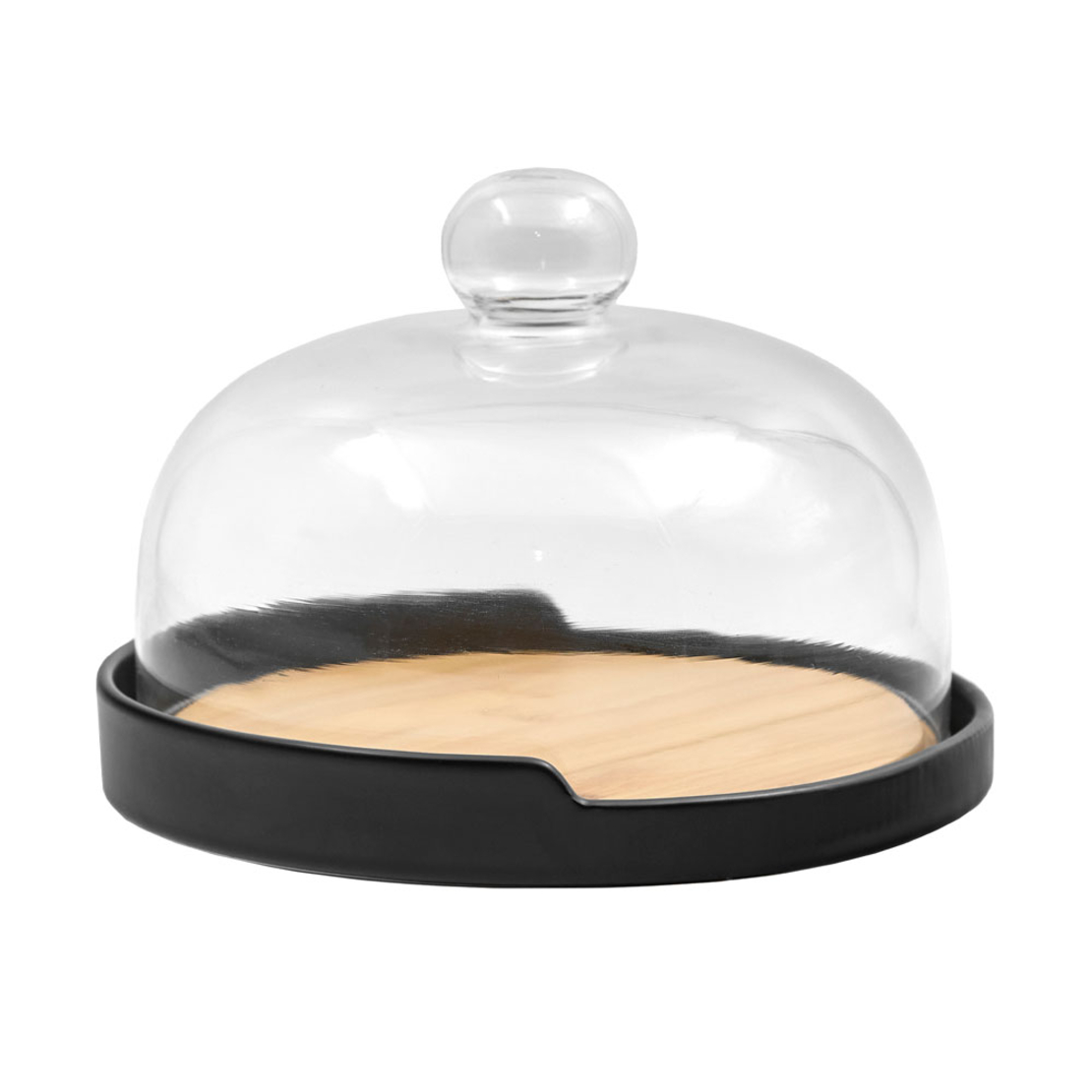 FLEURS COUP WITH LID PORCELAIN BAMBOO BLACK NATURA
