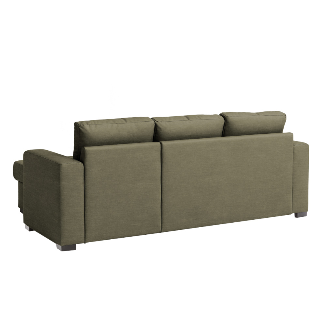 ALDO CRISTIANO SOFA BED REVERSABLE CORNER EASY CLEAN FABRIC OLIVE GREEN R454 E1 EU