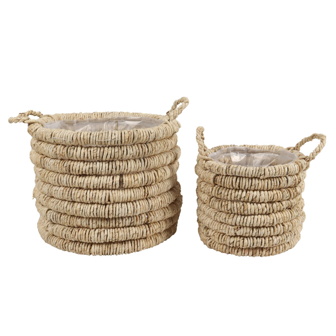 THEROS BASKET WITH HANDLES SET 2PCS SEAGRASS NATUR