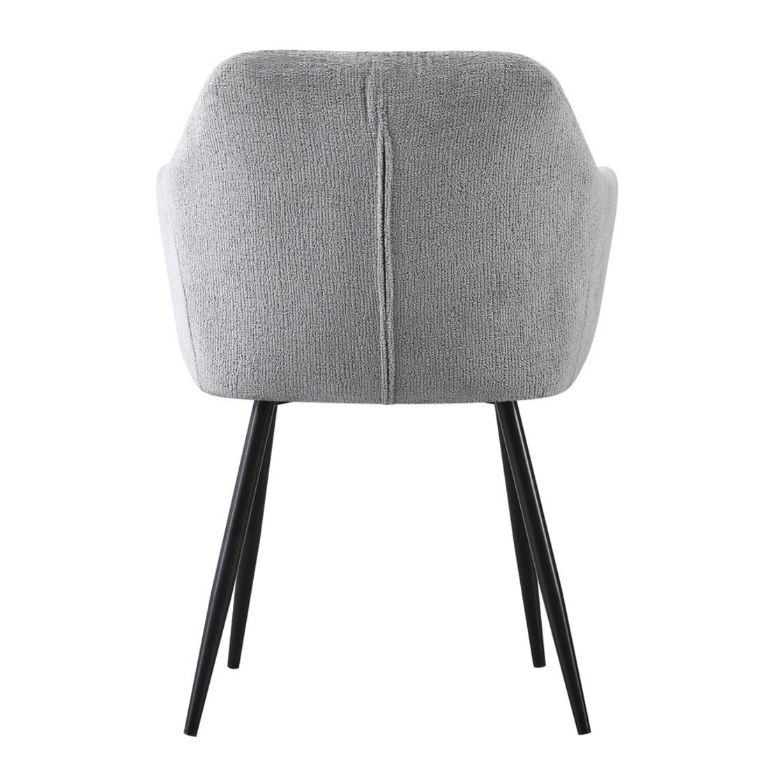 SAVVY CHAIR FABRIC GREY LIGHT METAL BLACK PRC
