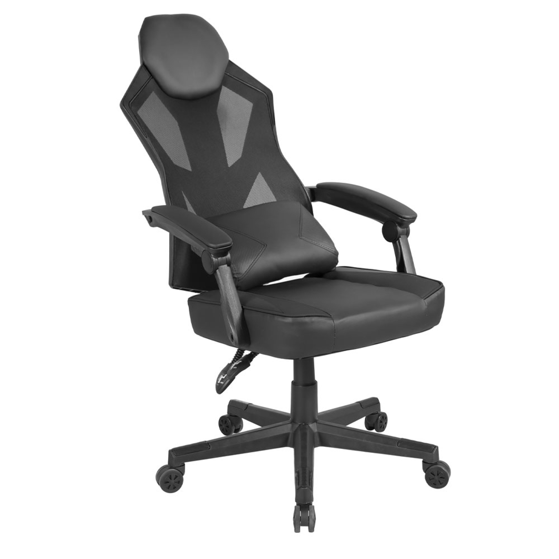 FUSION GAMING CHAIR DESK FABRIC BLACK NYLON PP 50x74xH137cm PRC