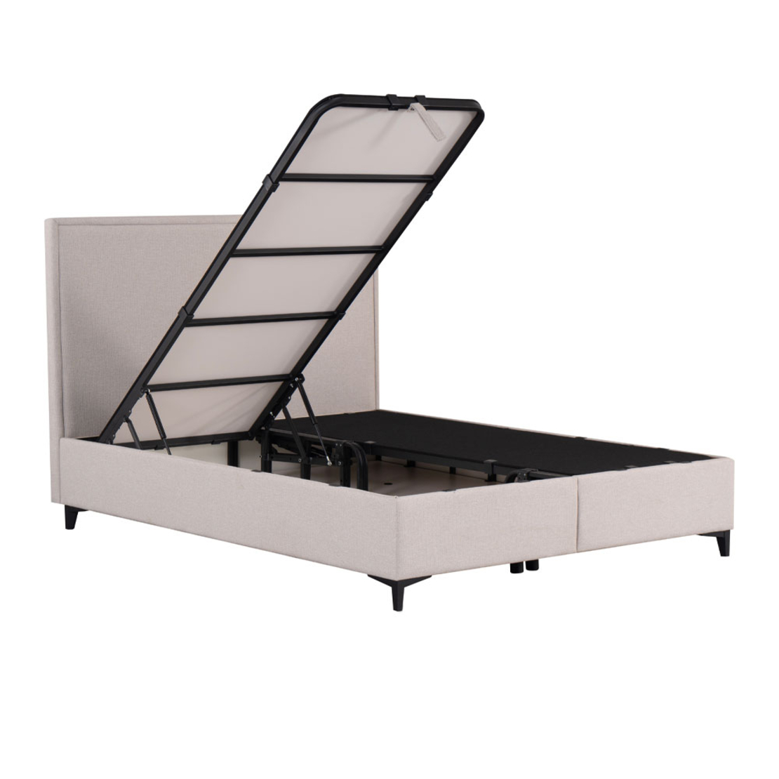 FRAME BED WITH STORAGE (FOR MATTRESS 160x200cm) ZAKAR LOOK BEIGE 16-854 E1 TR