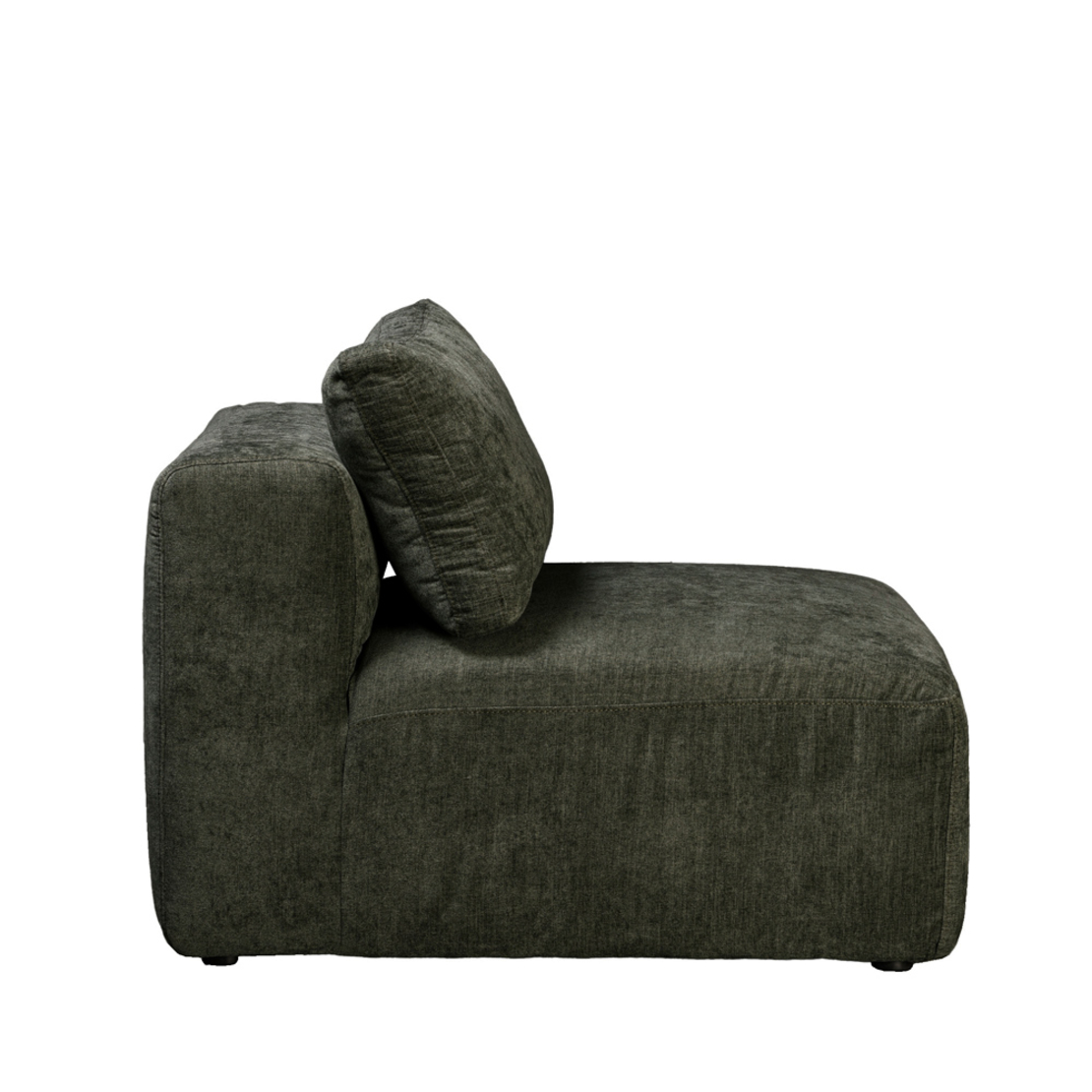 BOX ARMCHAIR EASY CLEAN FABRIC OLIVE GREEN E1 EU