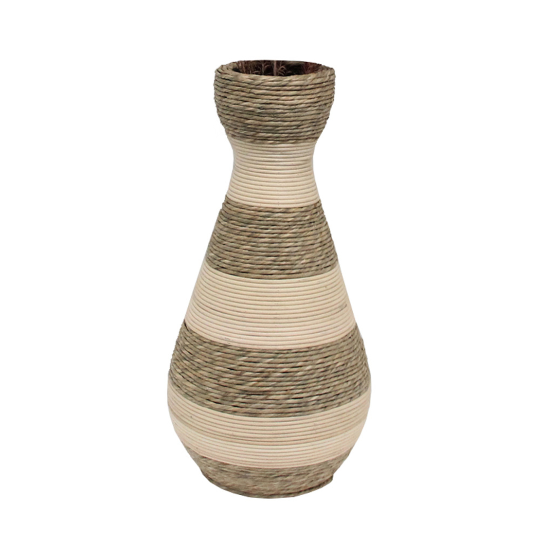 SIKINOS VASE 25x25x50 ROPE NATURAL BEIGE PLYWOOD