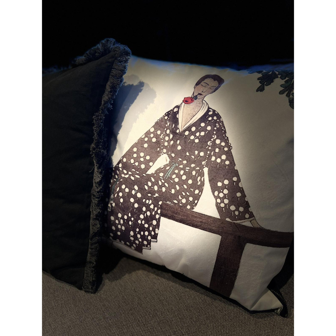 LIZA DECOR CUSHION FABRIC VELVET MULTICOLOR 45x45c