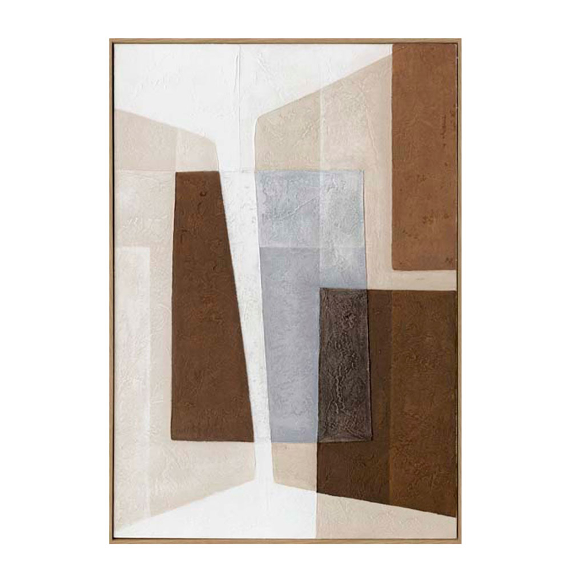 RAGNA PAINTING DECORATIVE 70x100x4 CANVAS MULTICOLOR WOOD NATURA