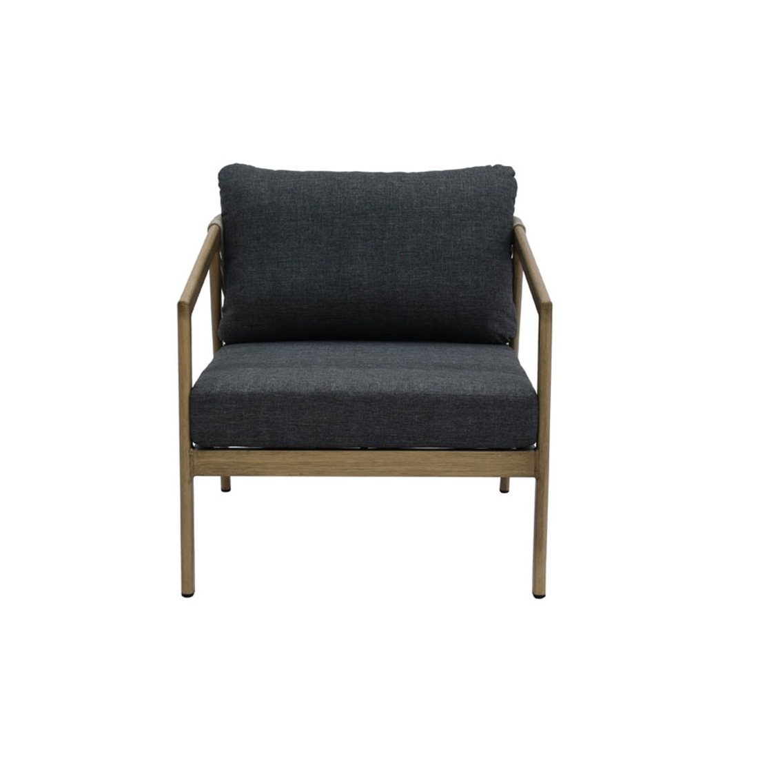MADERA LOUNGE SET 1+2+1 ALUMINIUM NATURAL GREY PRC
