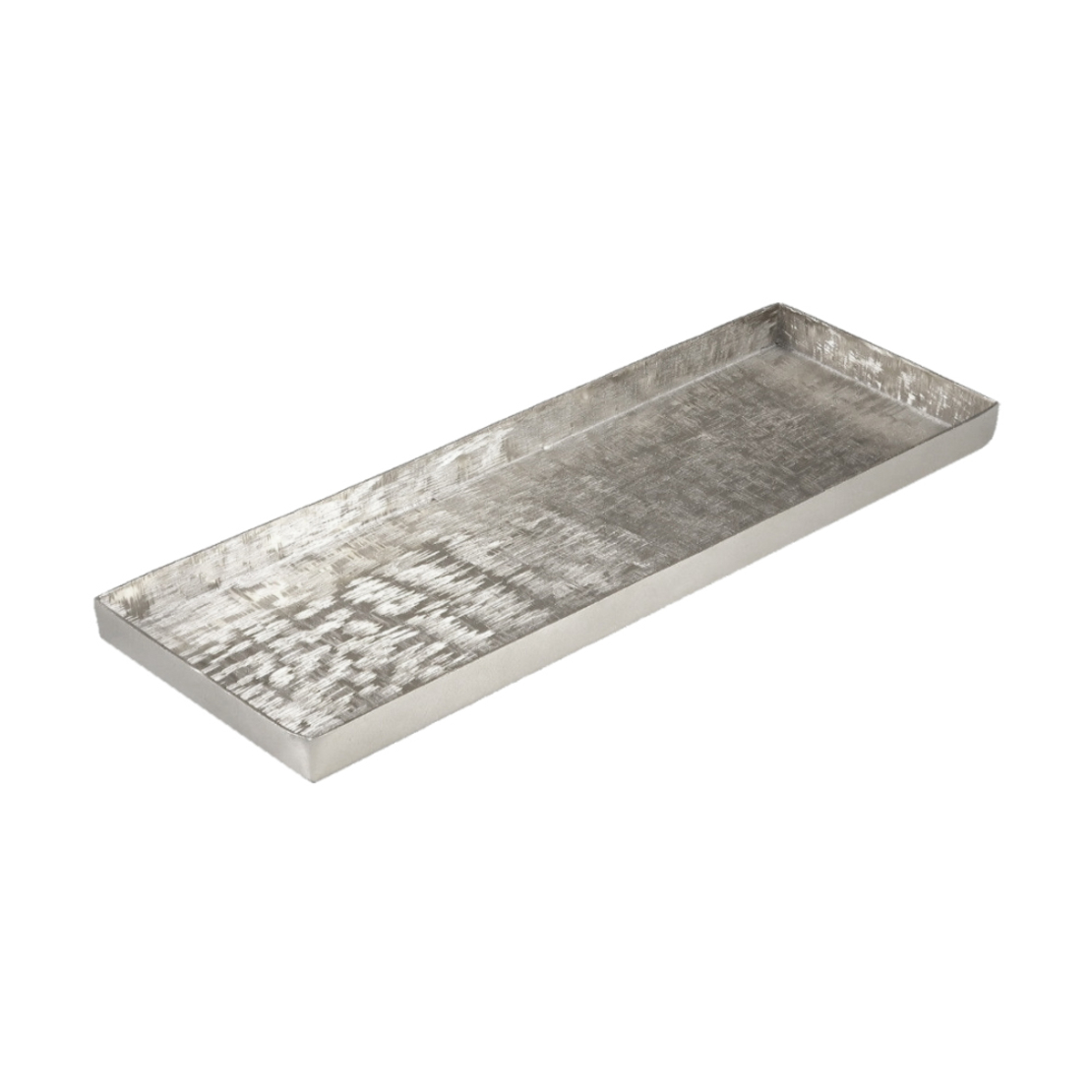 ORLY TRAY ALUMINIUM SILVER 52x20xH3cm IN