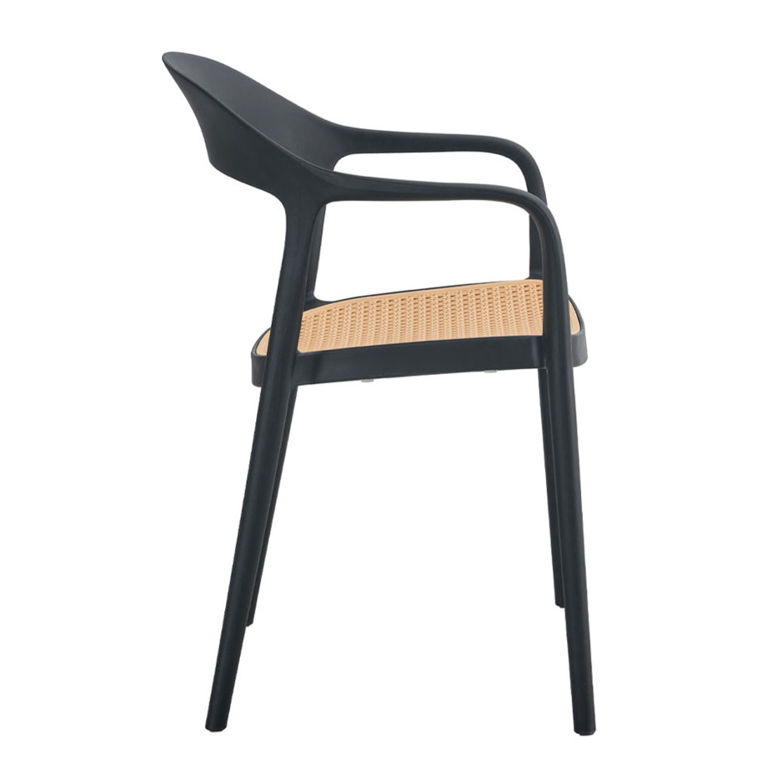 BISTROT CHAIR PP BLACK NATURAL PRC