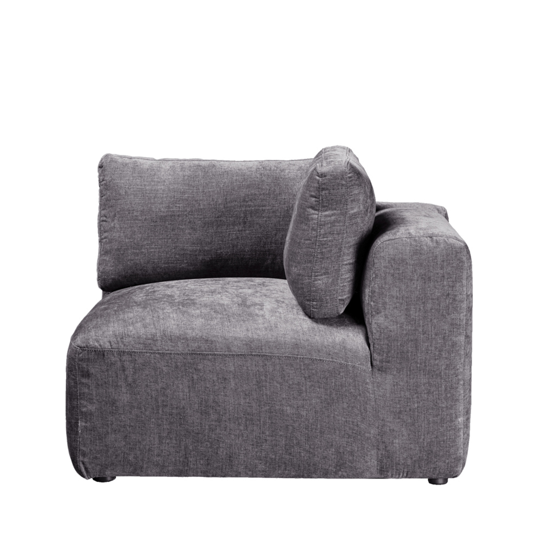 BOX ARMCHAIR WITH ARM REVERSABLE EASY CLEAN FABRIC GREY E1 EU