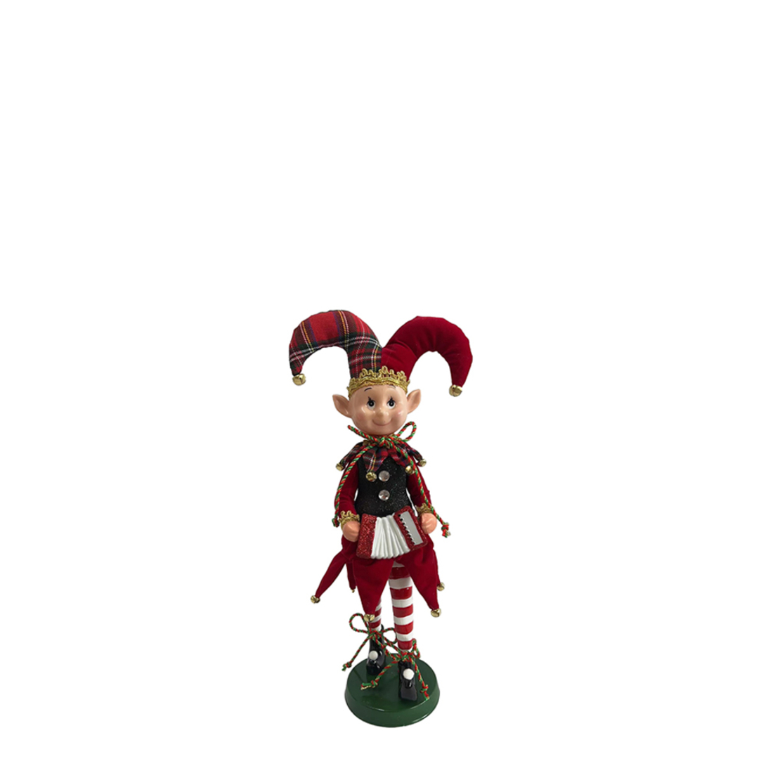 XMAS HOB BAEL 30 ELF RED GREEN GOLD H30cm PRC