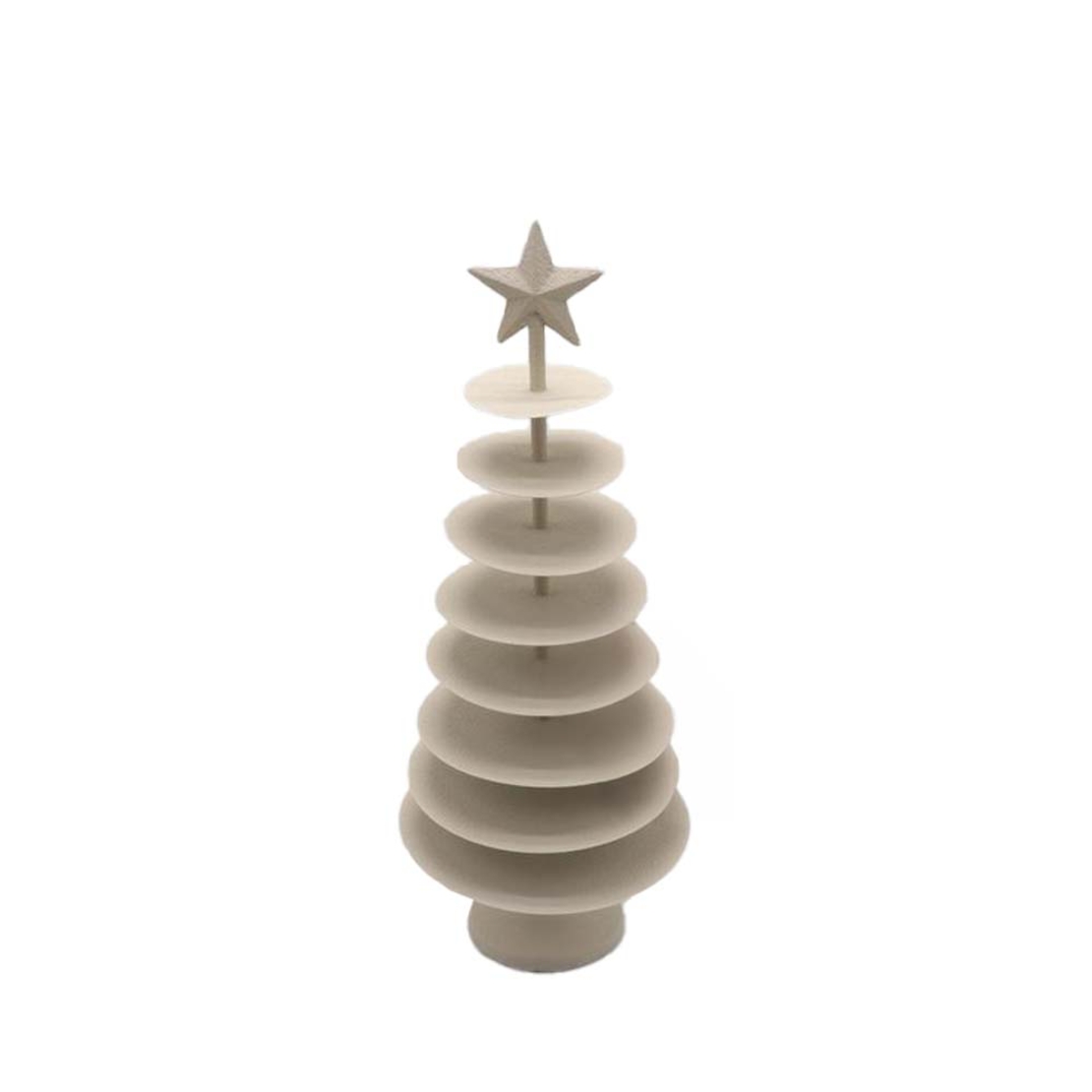ALBERO CHRISTMAS DECORATION TREE 17.5x17.5x44 METAL BEIGE