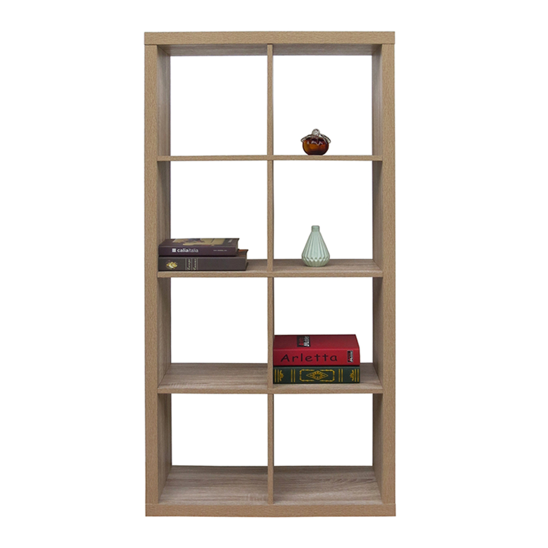 KIVOS 77 BOOKCASE HONEYCOMB SONOMA 77x29,5xH147,5cm E1 PRC