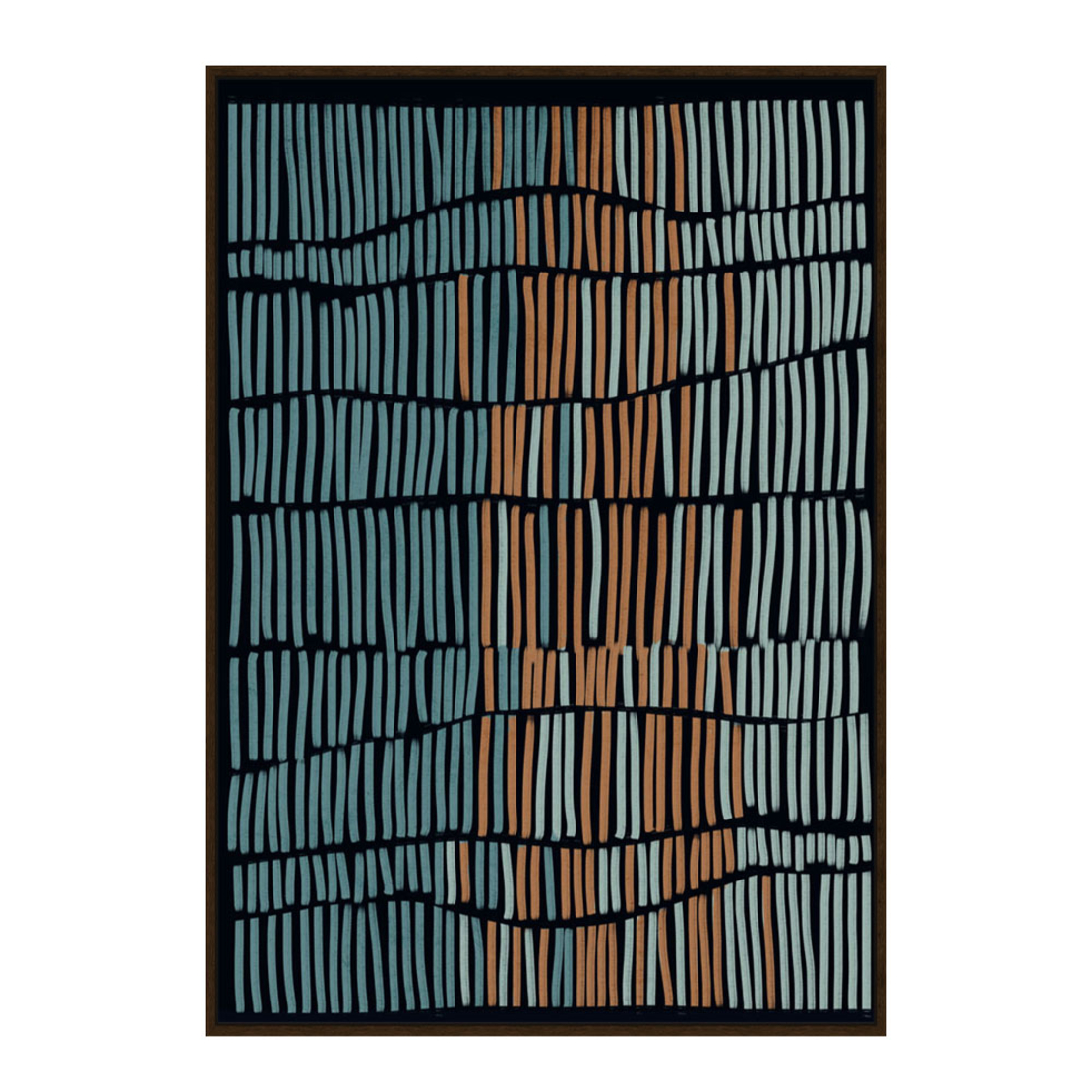 RUSTIC MIRAGE PAINTING CANVAS MULTICOLOR WOOD FRAM