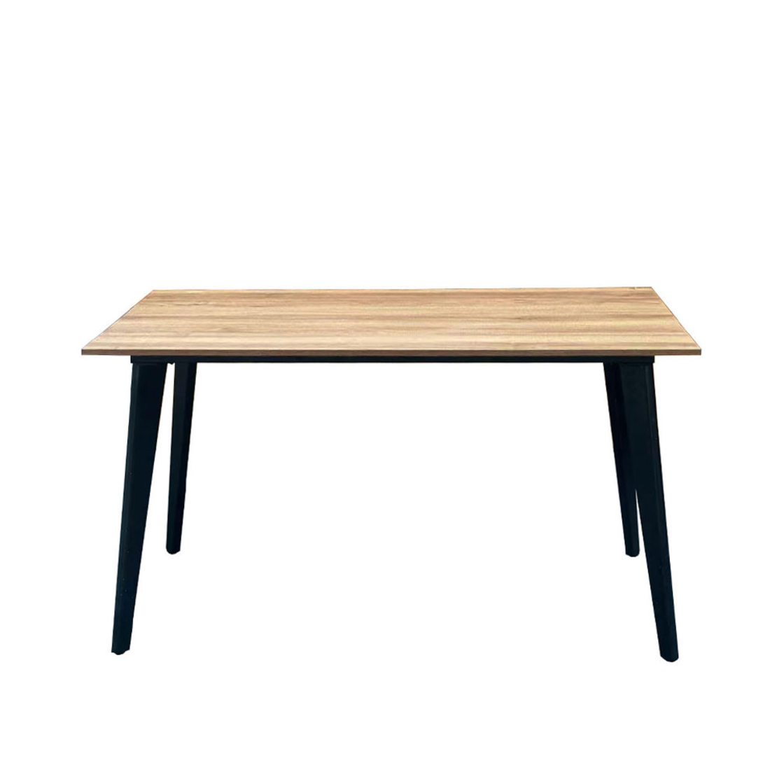 GRIF TABLE MELAMINE NATURAL METAL BLACK 140x80x75 E1 PRC