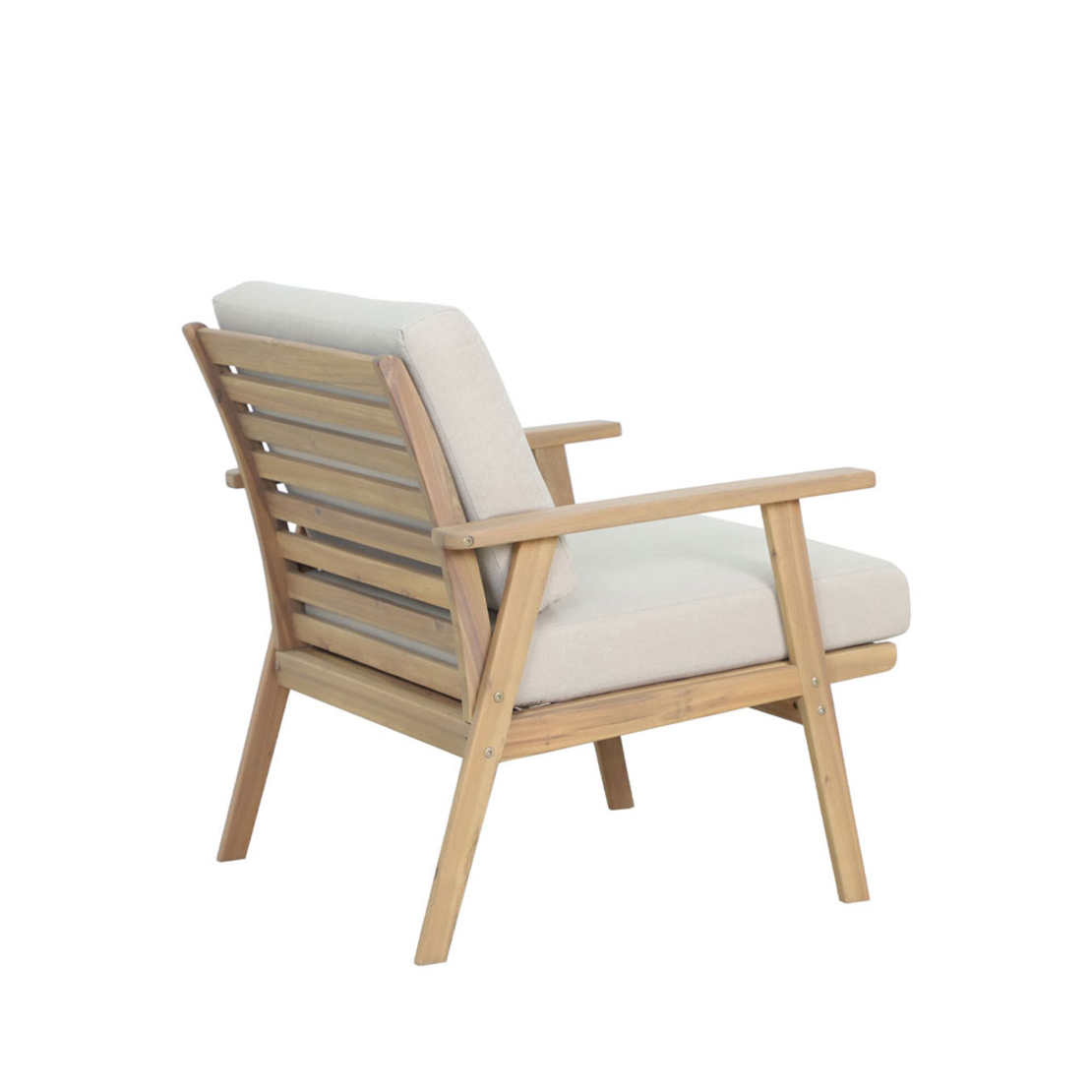 ETOILE LOUNGE SET 1+2+1 WOOD ACACIA NATURAL BEIGE