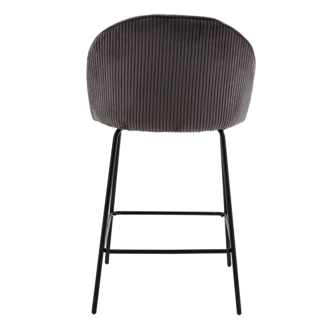 VOTSALO STOOL BAR FABRIC GREY METAL BLACK E1 PRC