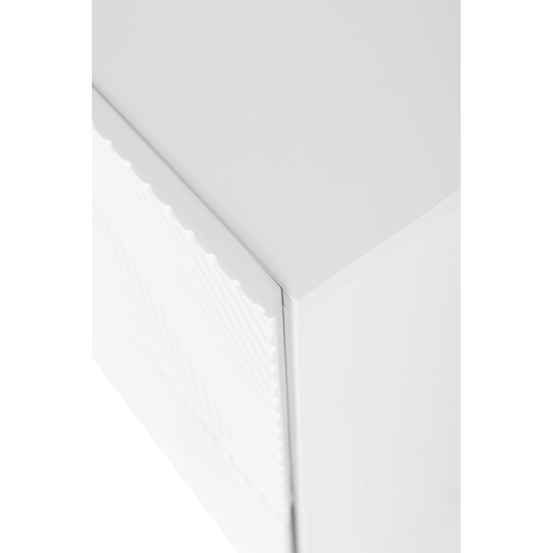 MEZZA LUNA NIGHTSTAND 2DRAWERS MDF WHITE E1 PRC
