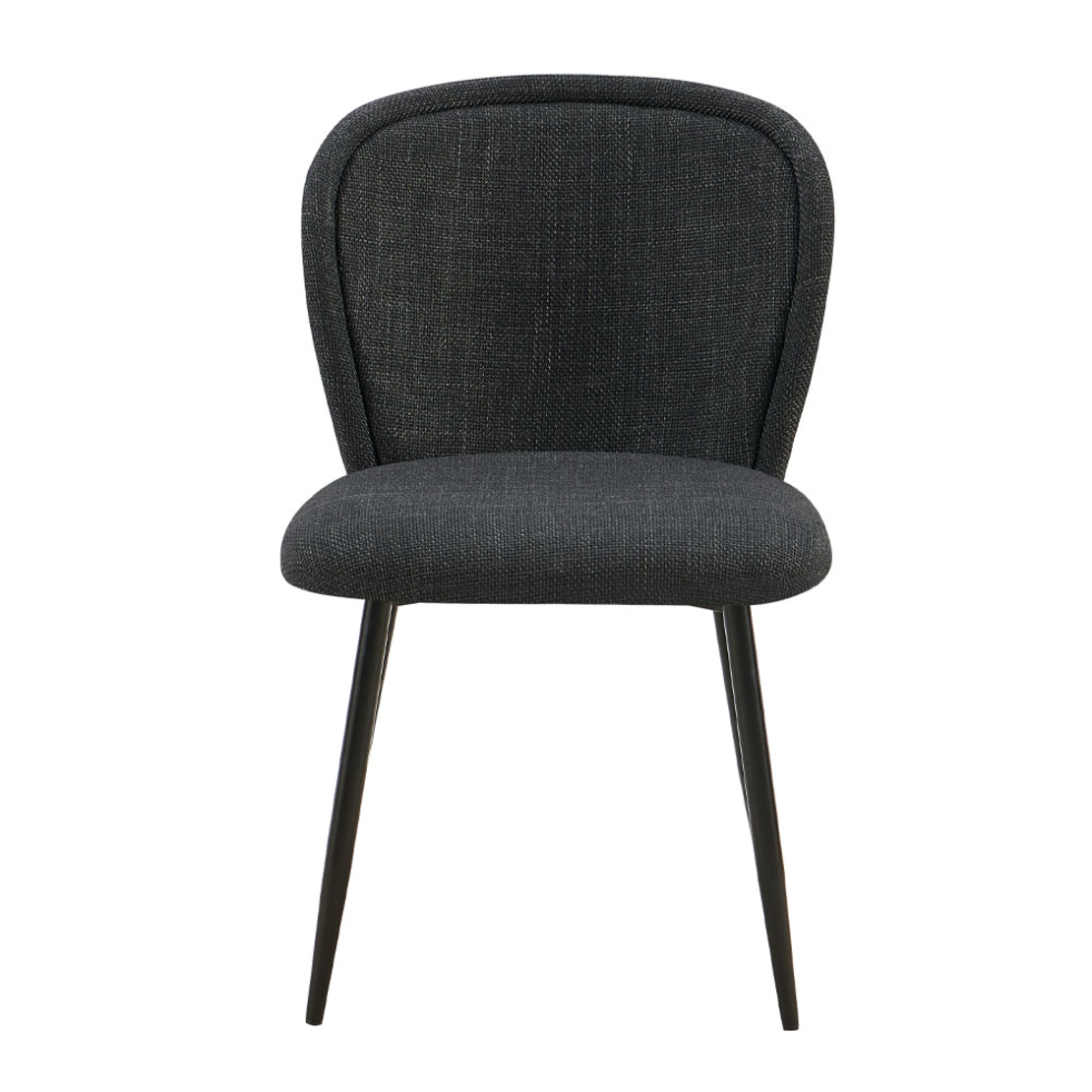 FIGARO CHAIR FABRIC ANTRACITE METAL BLACK E1 PRC