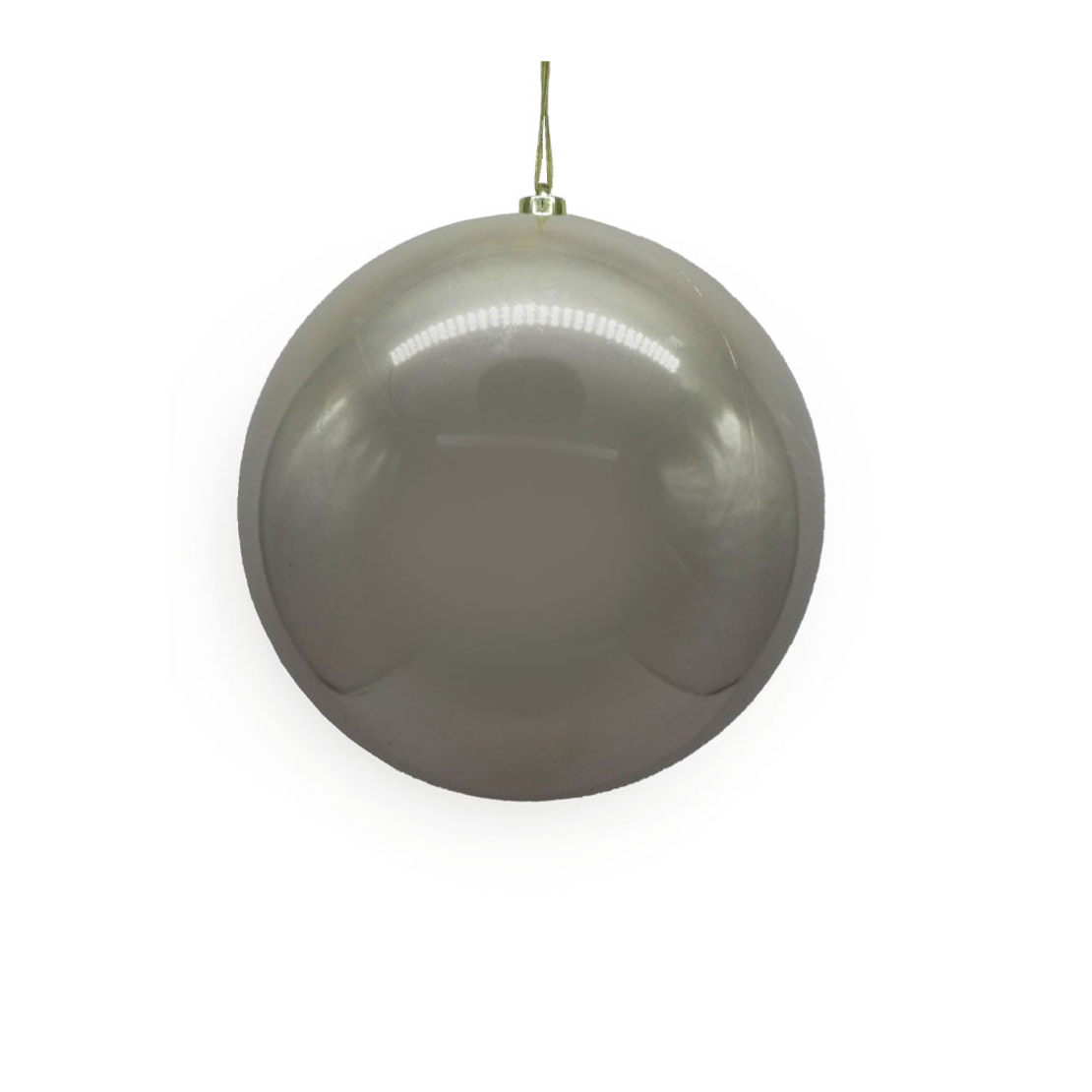 XMAS TWINKLE PENDANT BALL PLASTIC CHAMPAGNE 15x20x