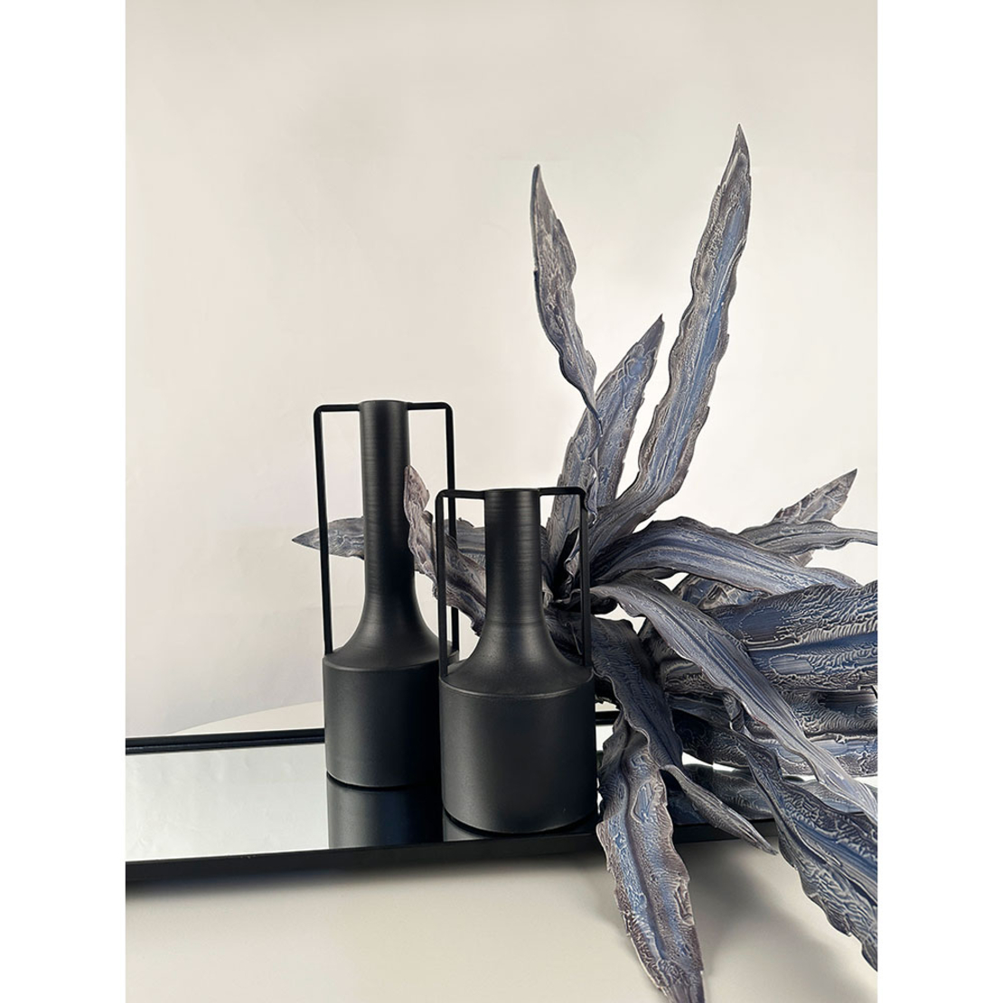 LORRY TRAY METAL MIRROR BLACK 119,5x31xH11cm PRC