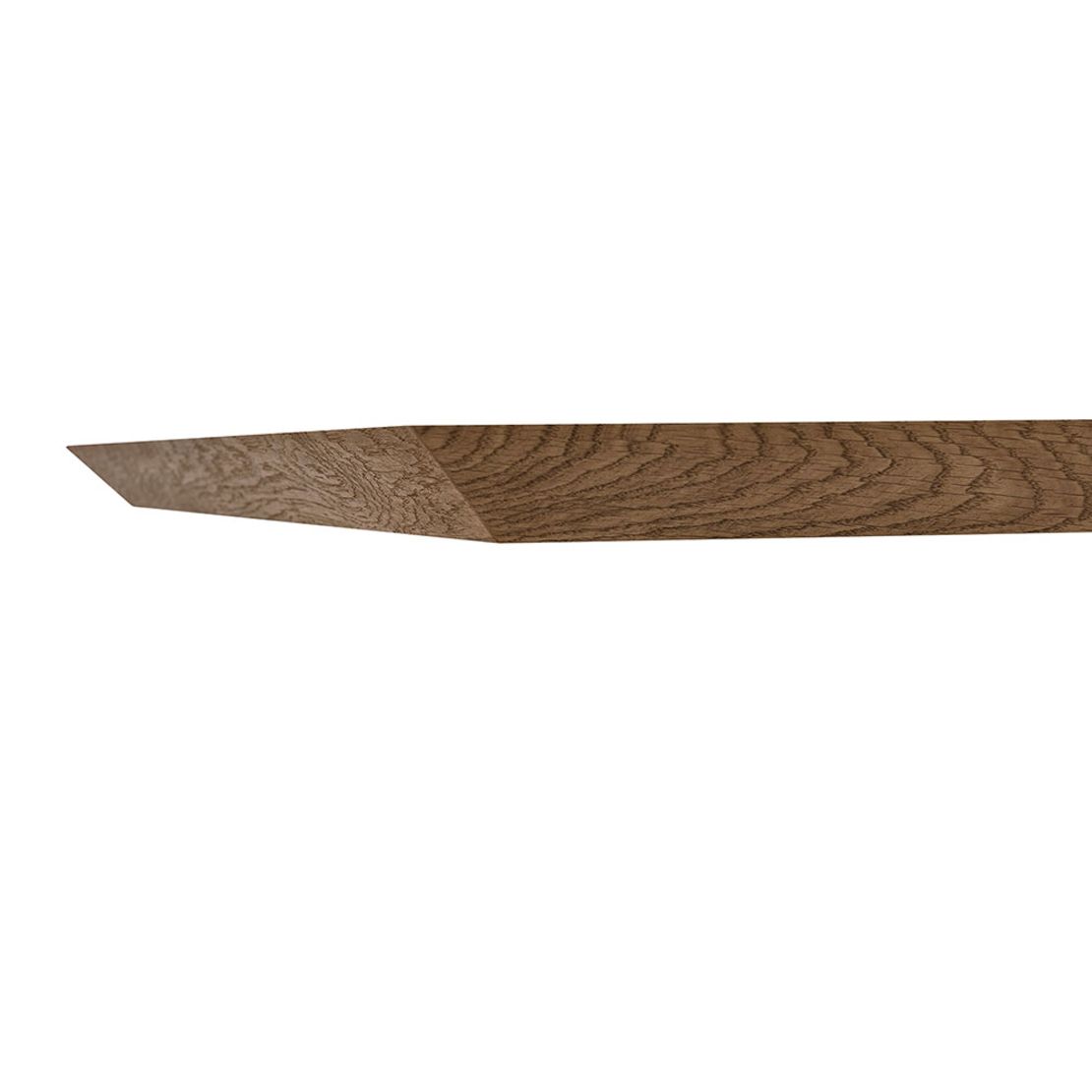 DELUX TABLE VENEER ΟΑΚ NATURAL METAL BLACK E1 PRC