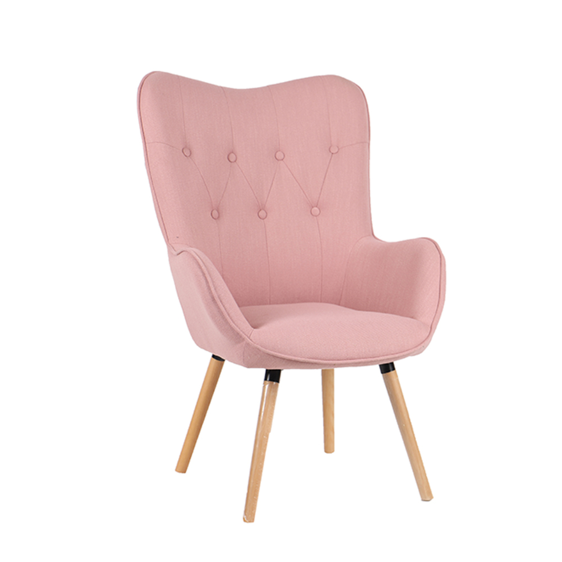 PASTEL ARMCHAIR FABRIC BABBALOO WOOD NATURAL E1 PRC