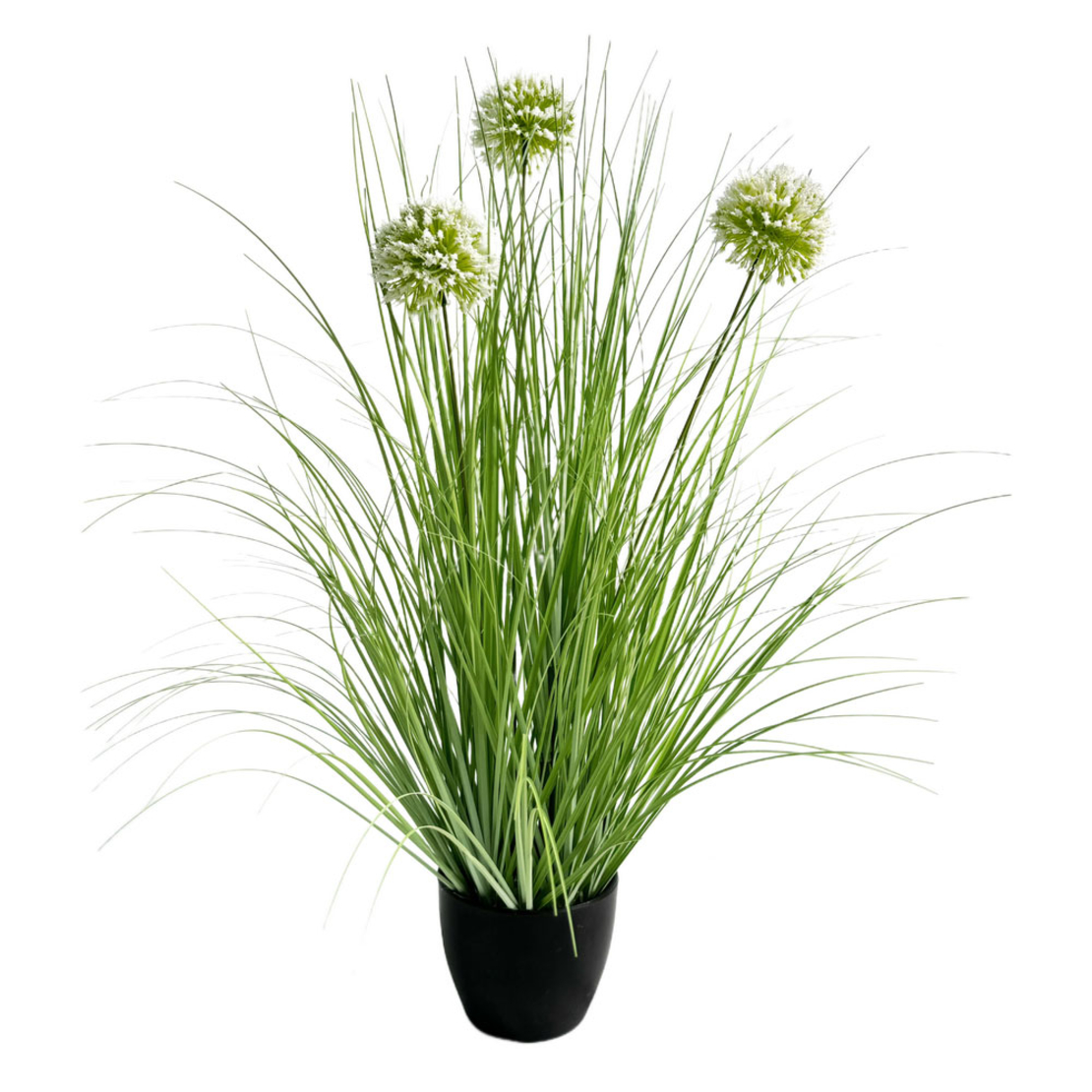 GRASS FLOWER ARTIFICIAL PLANT IN POT PVC GREEN H58