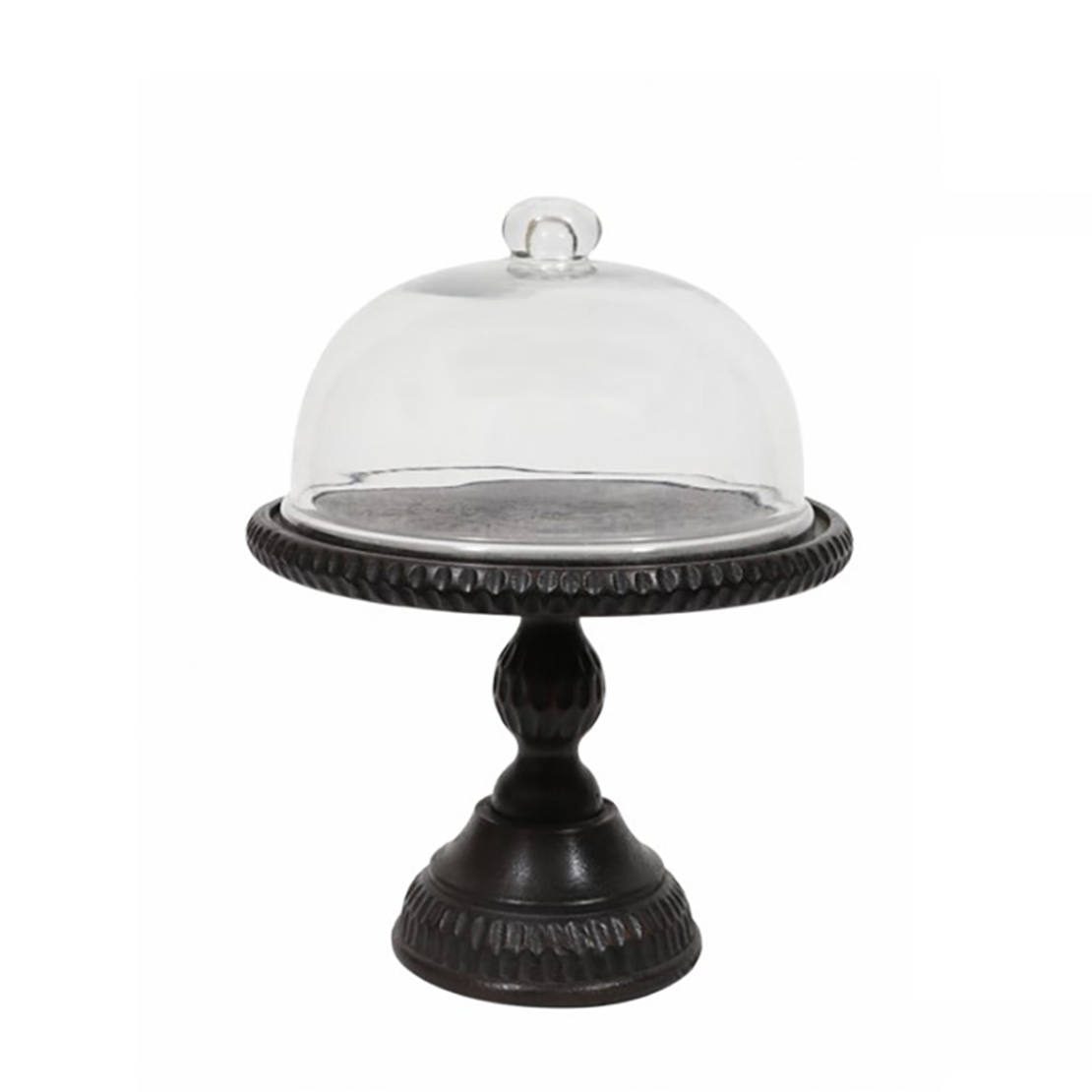 FONCE TALL COUP ON FOOT WOOD GLASS BLACK TRANSPARE