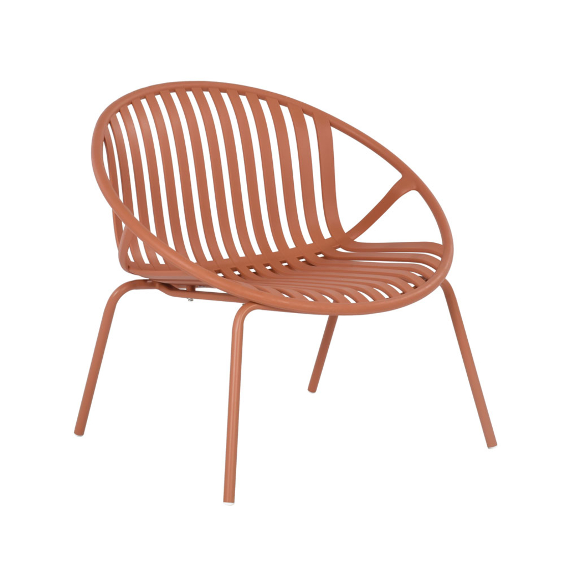 NADIN ARMCHAIR SET 2PCS PP TERRACOTTA PRC