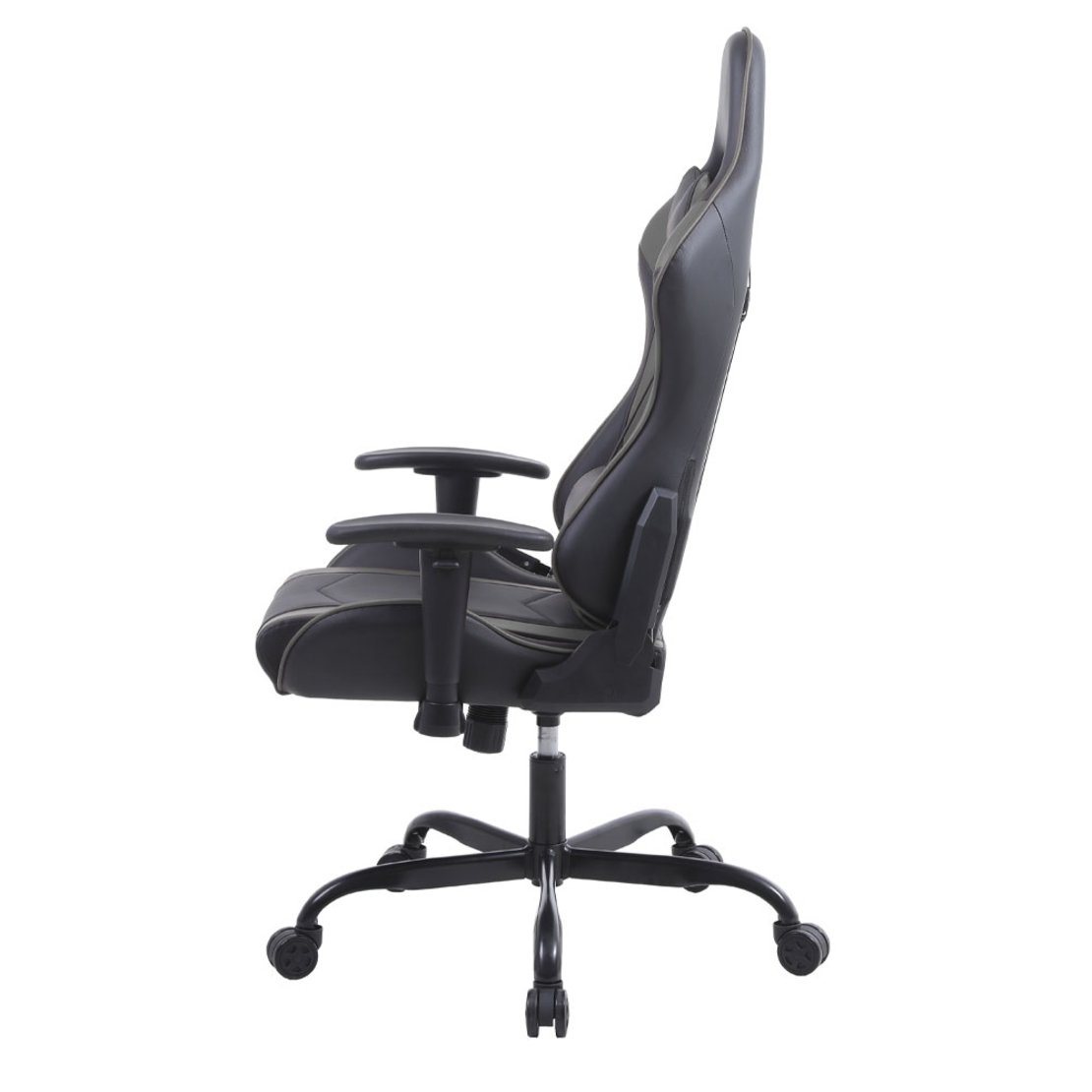 EXPLOR GAMING CHAIR DESK FABRIC BLACK METAL GREY METAL 50x71xΗ135cm PRC