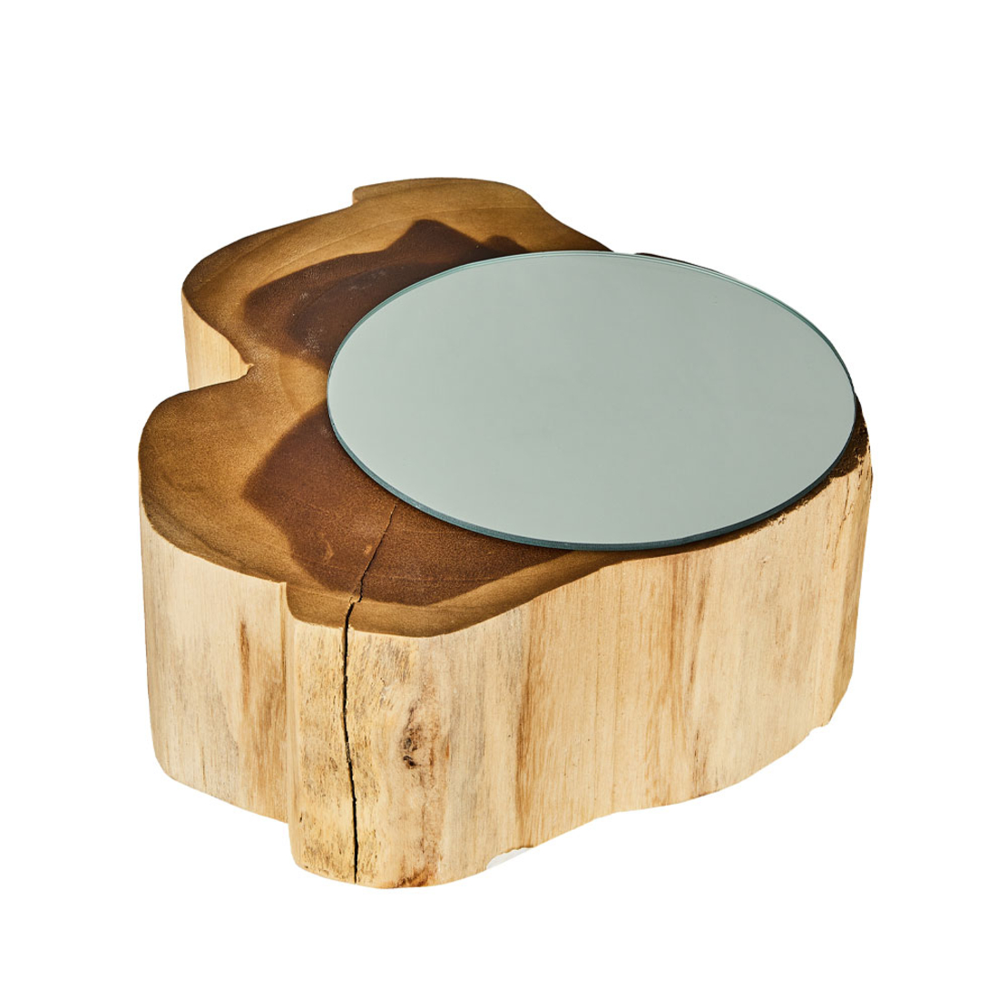 MEDUSA MIRROR WOOD NATURAL 30x30x11cm E1 PRC